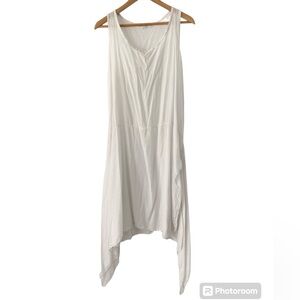 Coverup White Sleeveless Dress